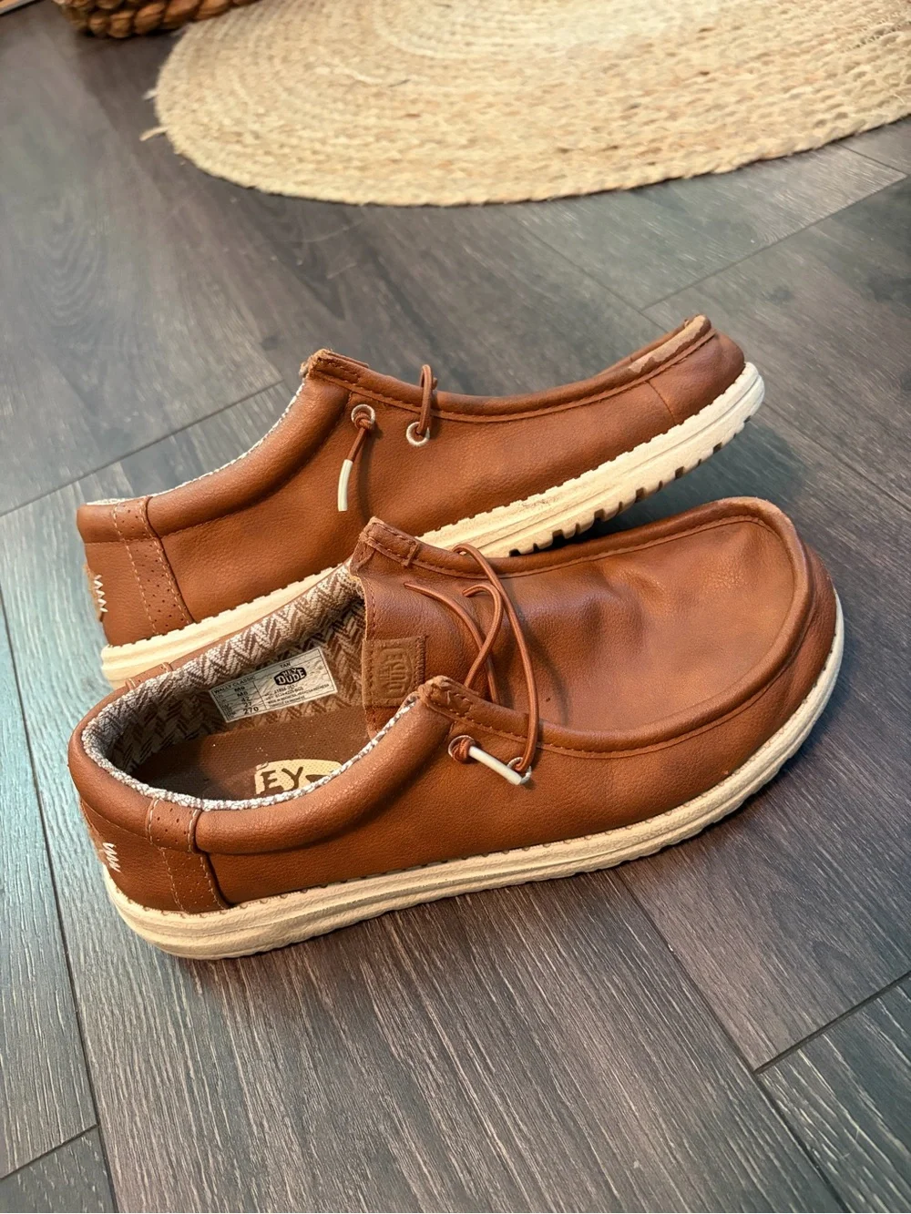 Hey Dude Men’s Brown Casual Slip-On Loafers
